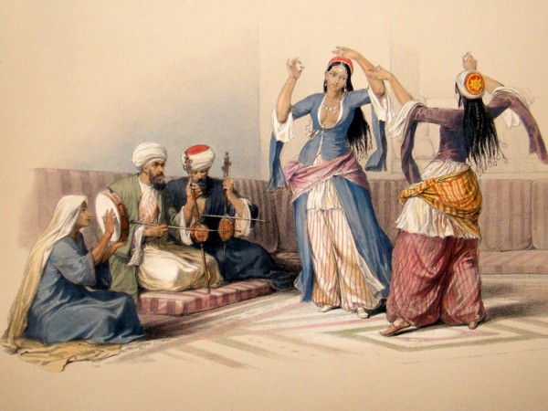 Dancing girls of Cairo by David Roberts